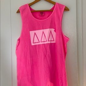 Kansas Tri Delta Comfort Colors Tank